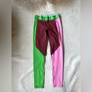 Cotopaxi Haraka Tight Pink Green High Rise Leggings